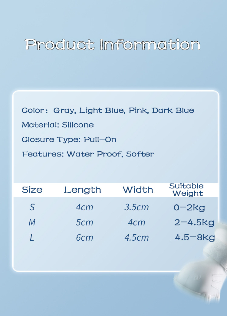 Dog Rain Boots 4Pcs Pet Dog Puppy Warm Waterproof Silicone Non-Slip Rain Boots Footwear Shoes Dog Cat Pet Toy Dog Rain Boots Dog Rain Shoes, Cat Rain Boots, Waterproof Foot Cover, Soft Bottom Shoes - Image 4